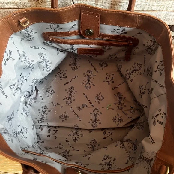 Isabella fiore woven leather tote bag - Picture 3 of 16